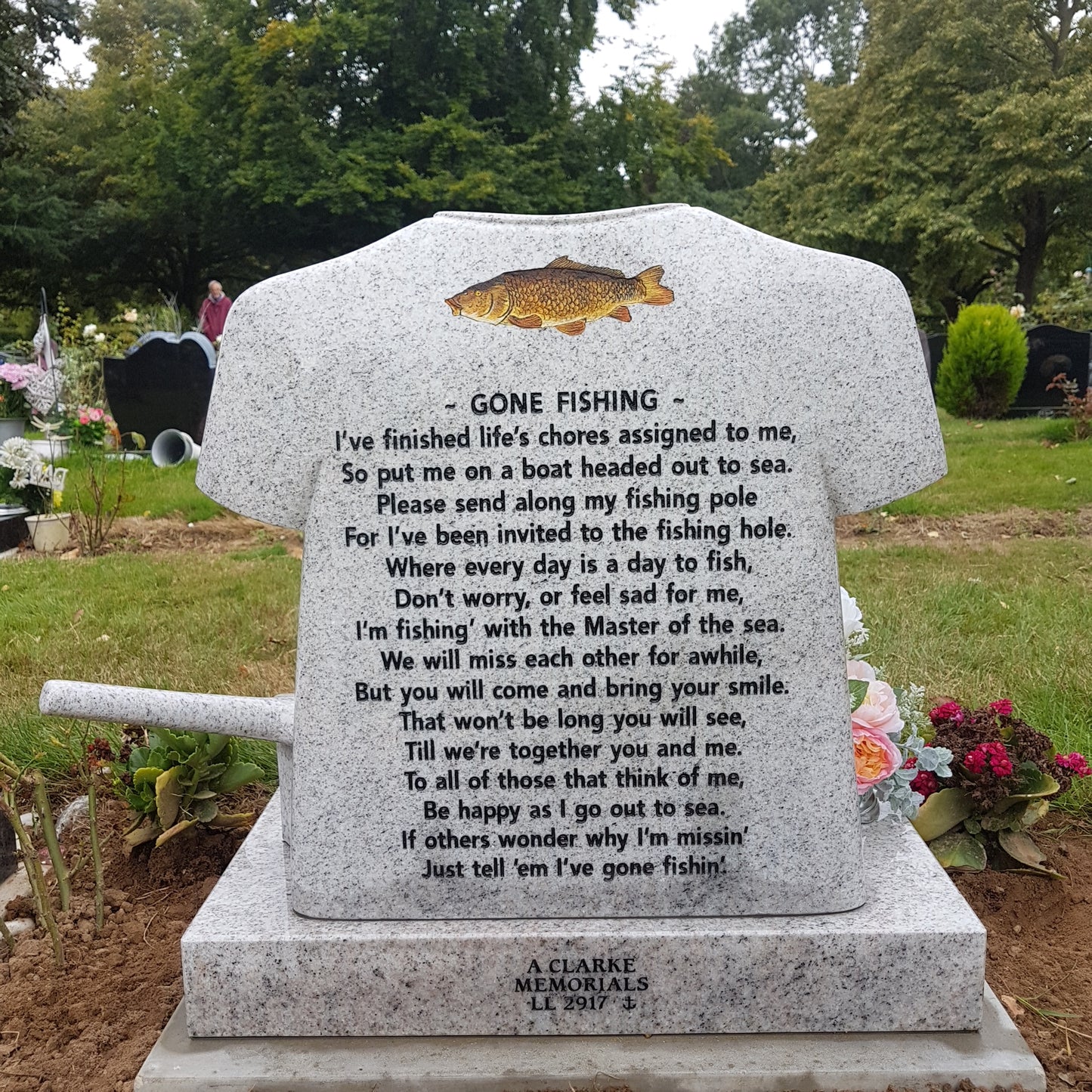 Football Shirt Headstone