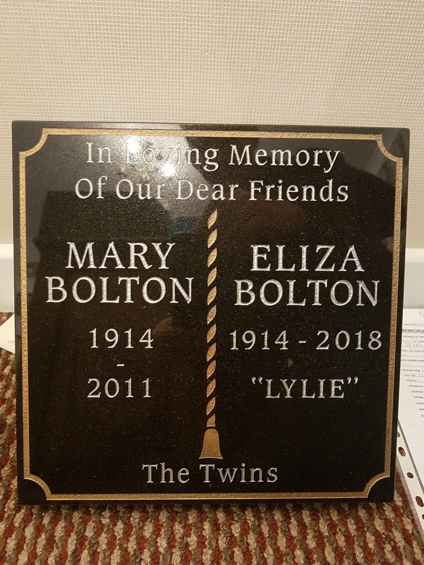 Book Tablet Memorial