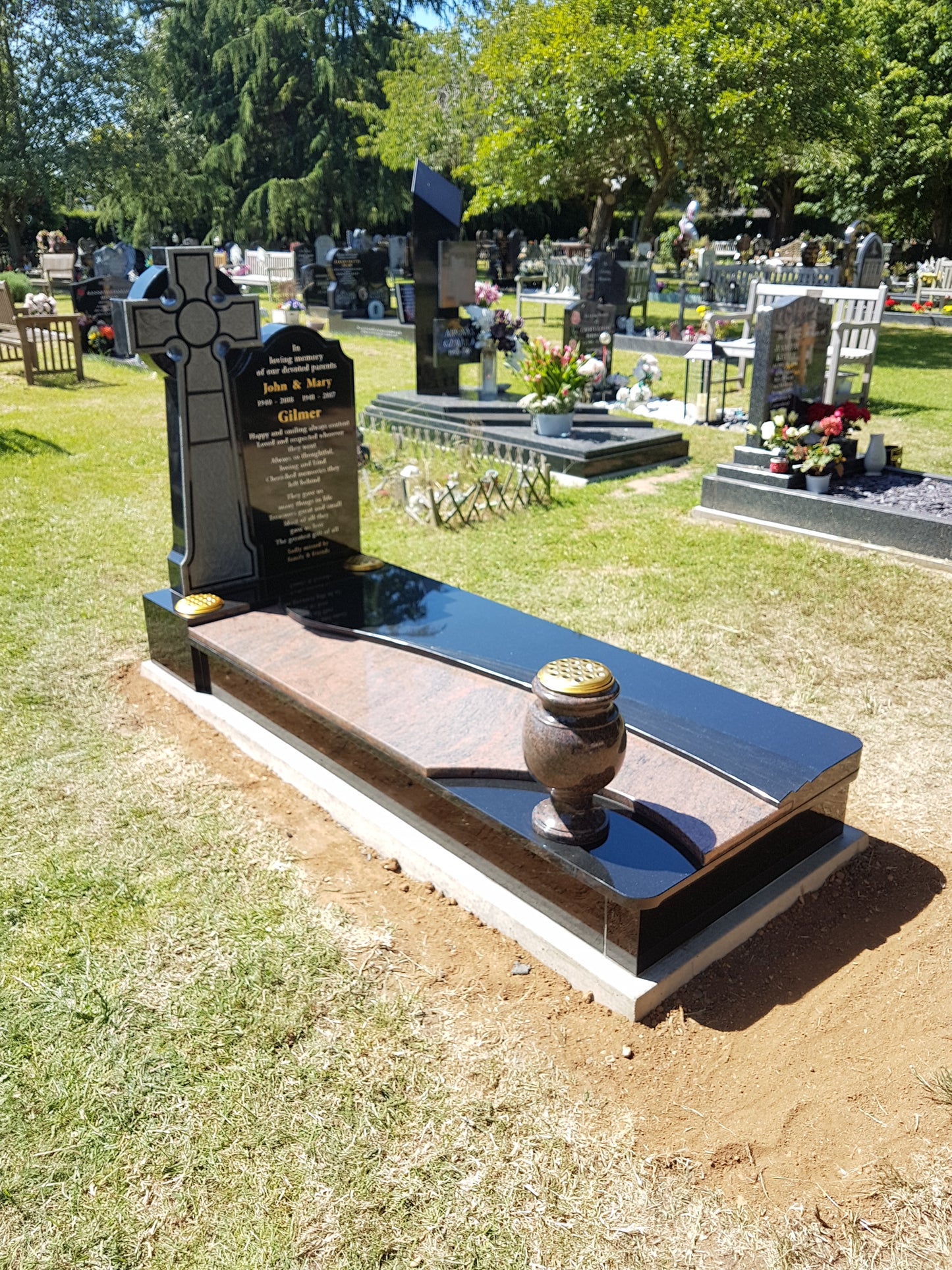 Traditional Celtic Cross Headstone