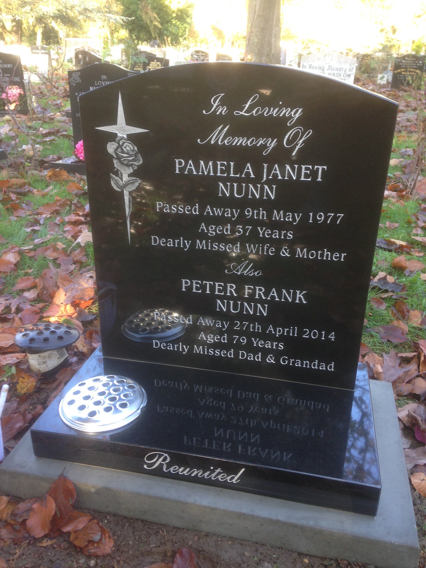 Oval Top Headstone With Or Without illustration