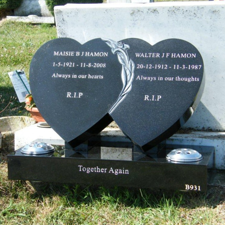 Double heart memorial