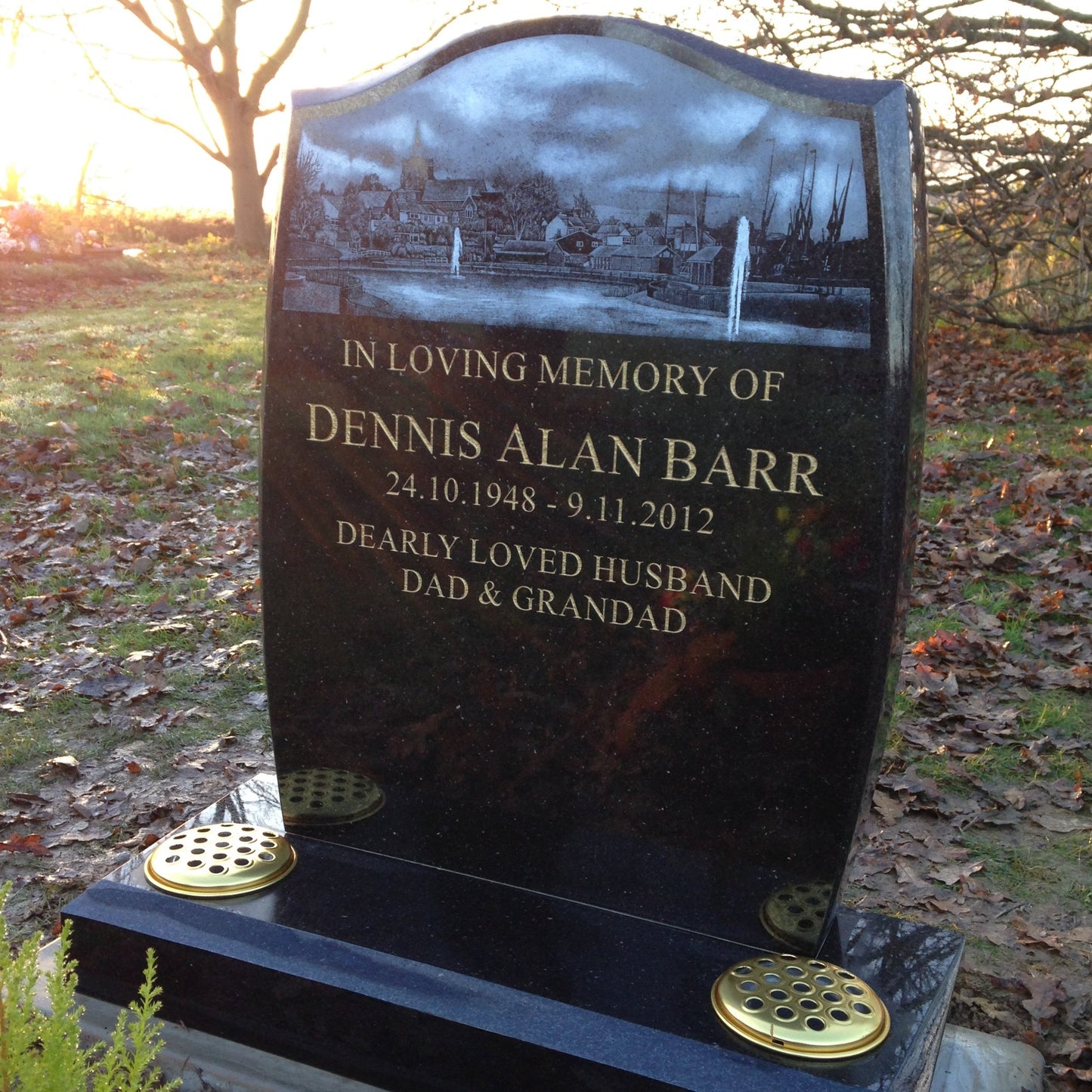 Contemporary Ogee Headstone