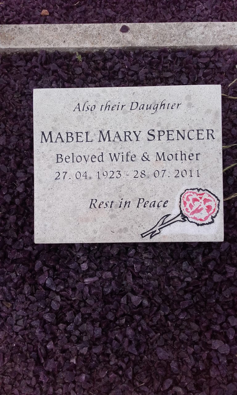 Painted Rose Tablet Memorial