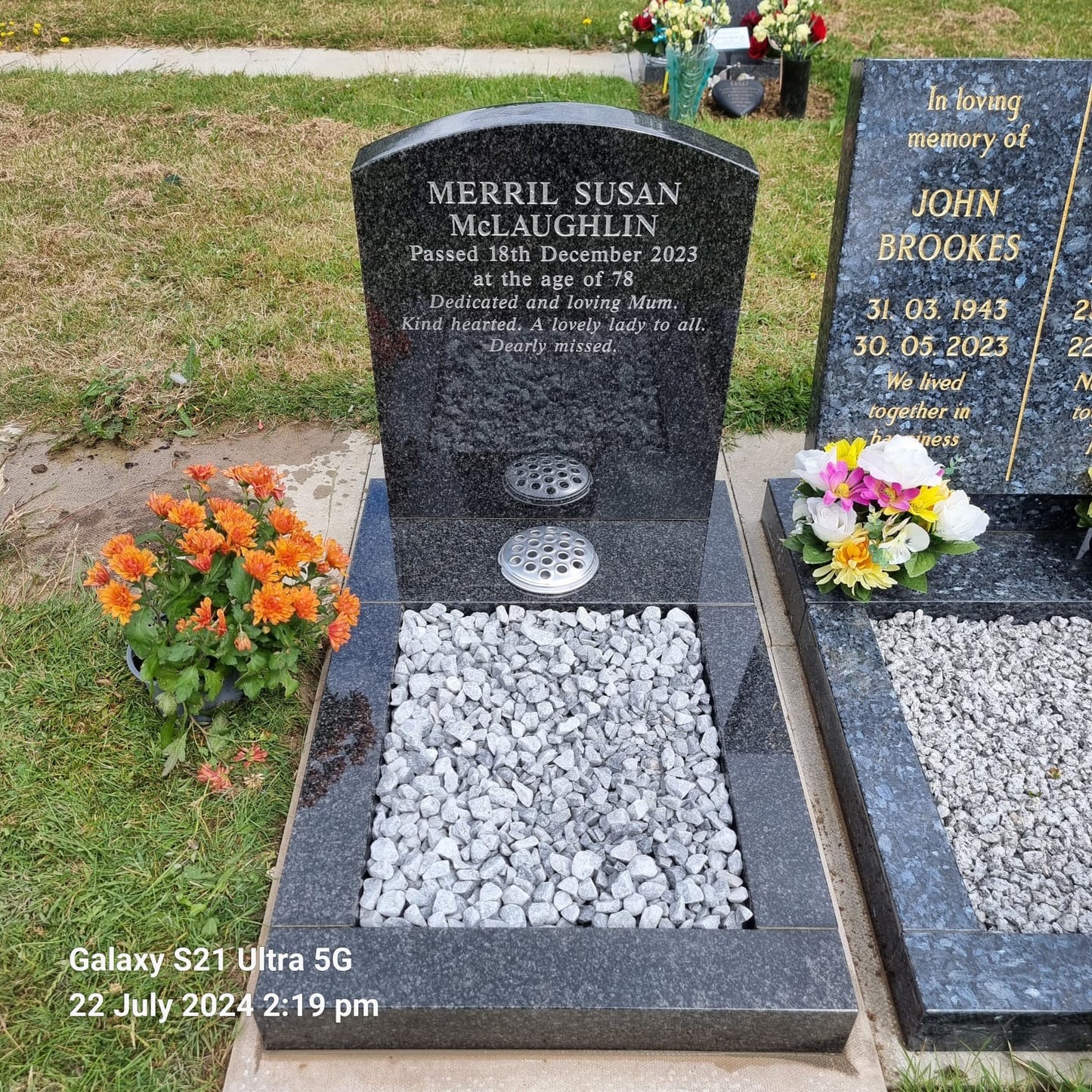 Oval Top Headstone With Or Without illustration