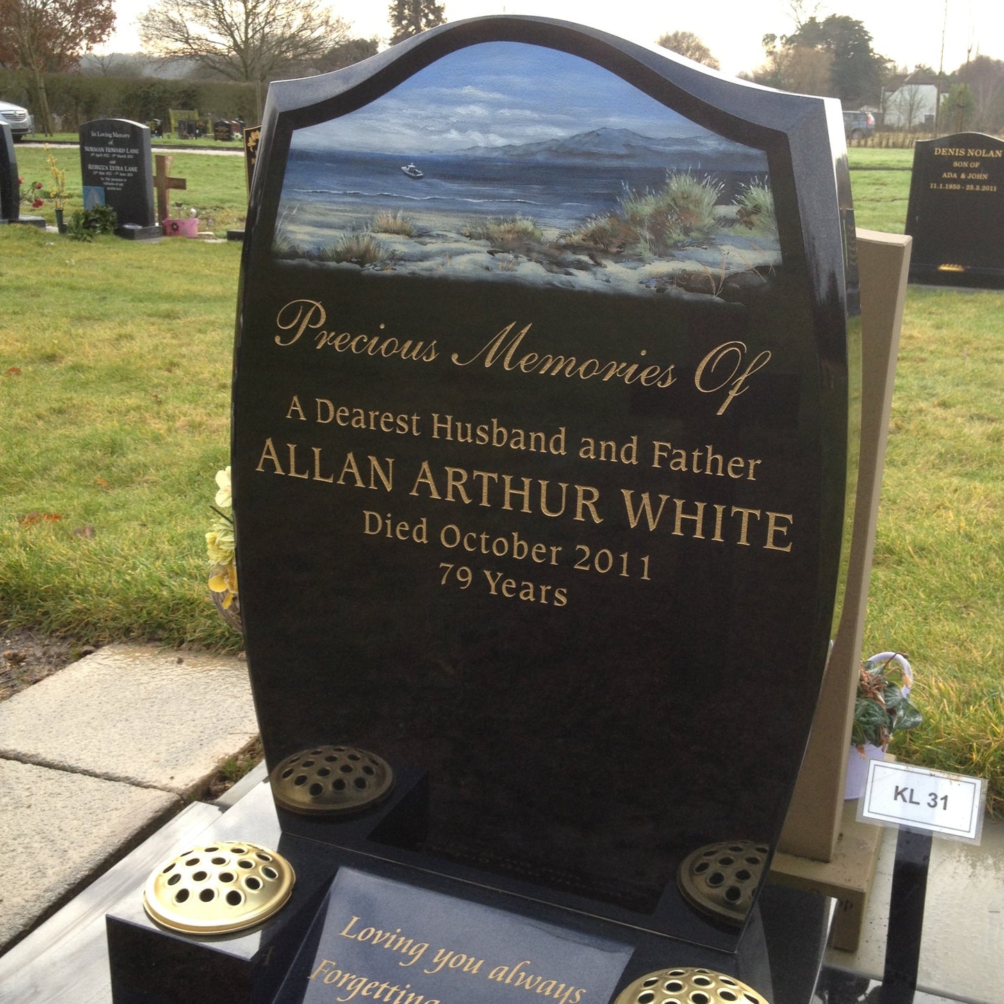 Contemporary Ogee Headstone