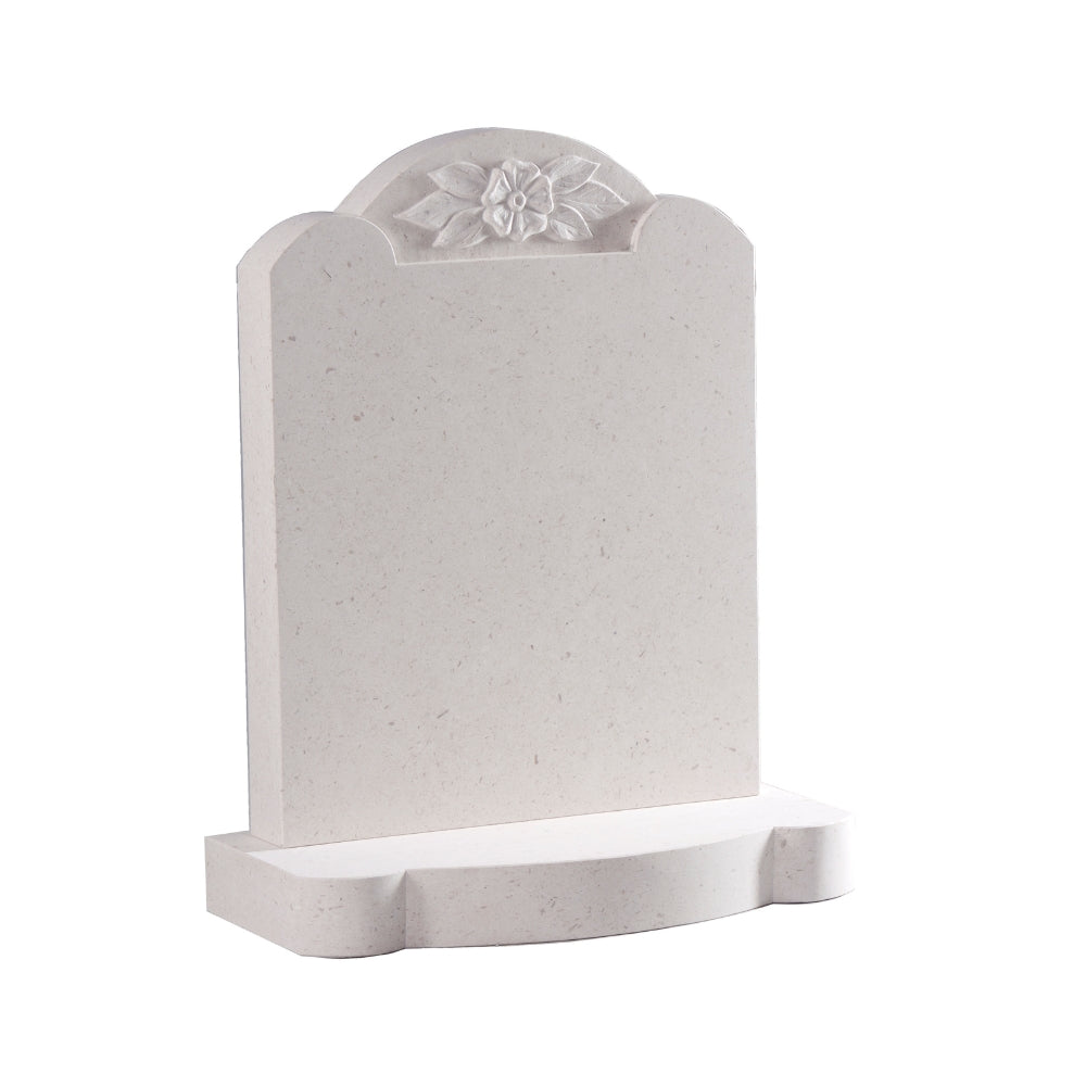 Triple round top with matching base, and carved flower