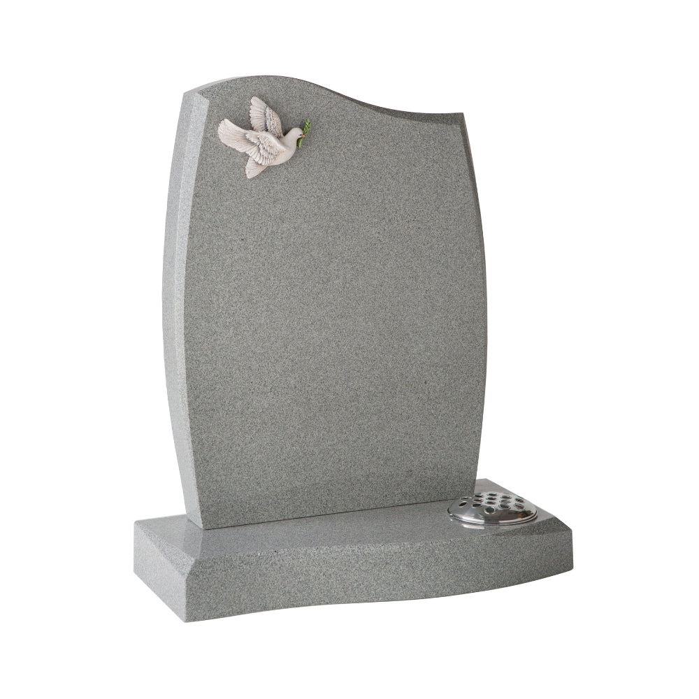 Half ogee & matching base with optional 3d dove design