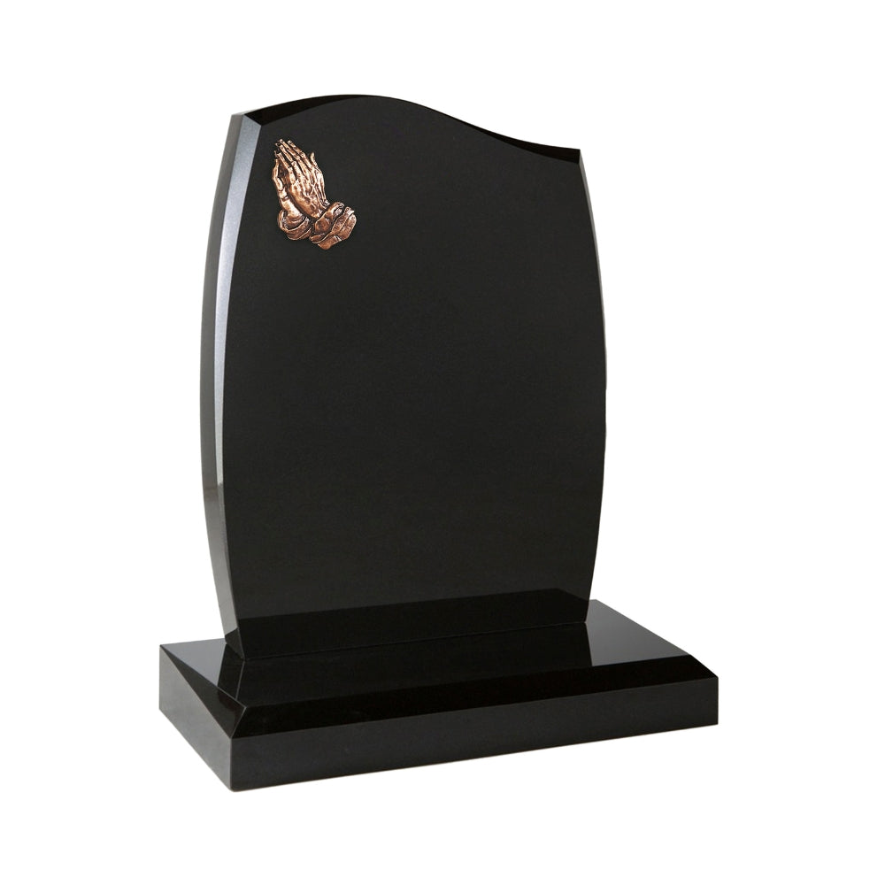 Half Ogee Anton Shaped Headstone With Chamfered Edge