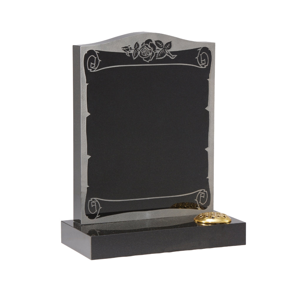Scroll Design Headstone