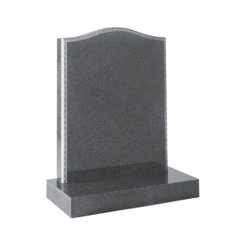 Ogee Headstone With Rope Effect Edges