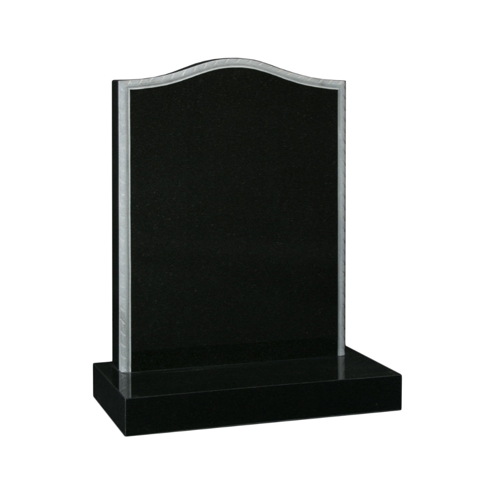 Ogee Headstone With Rope Effect Edges