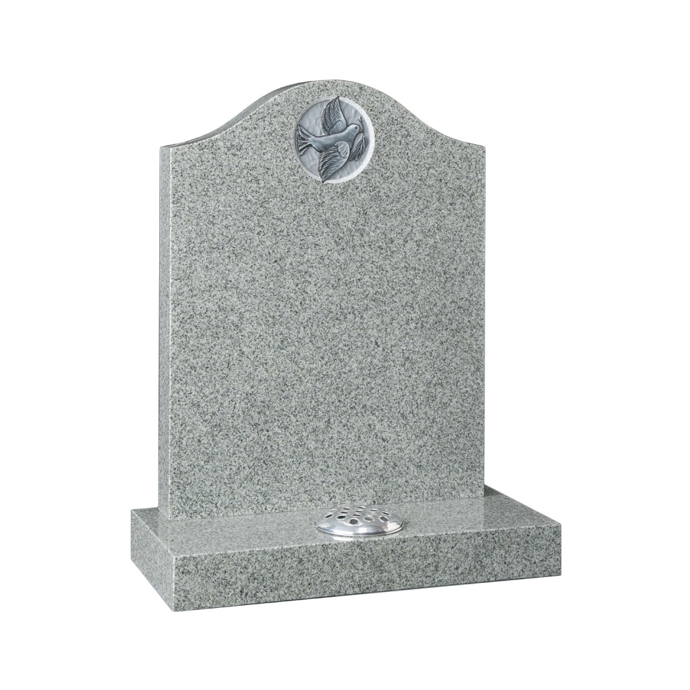 Deep Ogee Headstone With Carved Dove