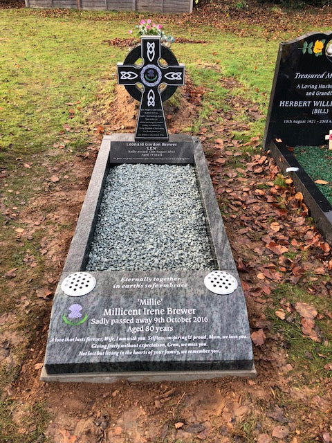 Traditional Celtic Cross Headstone