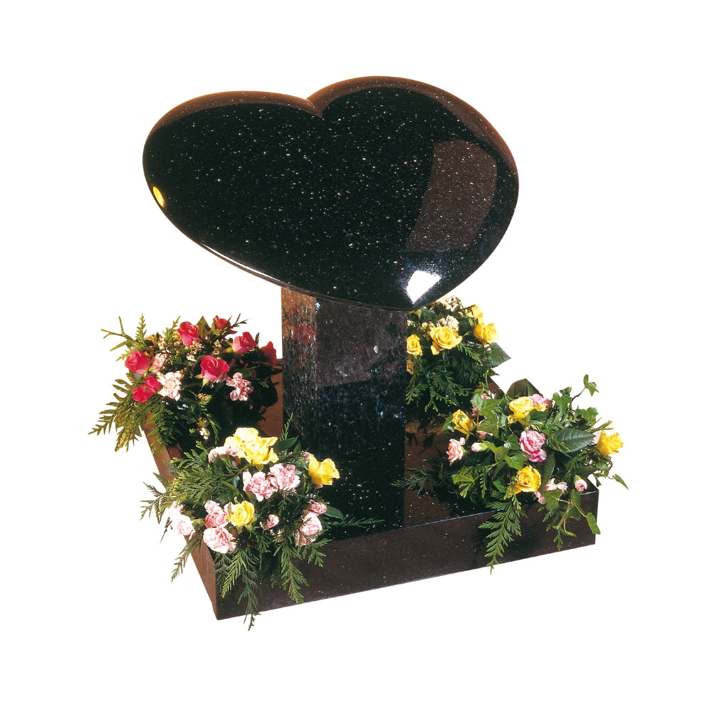 Cushioned heart memorial